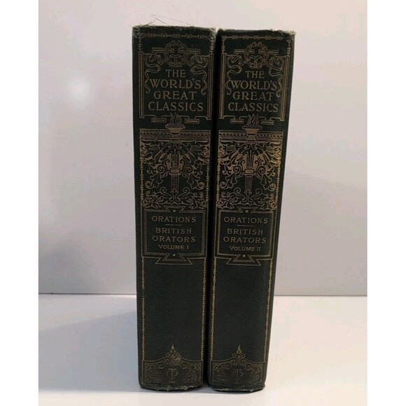 British Orators – World's Great Classics – 1900 Revised 2-Volume Set – HC - Picture 1 of 16